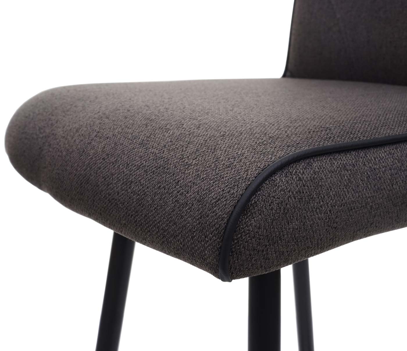 Cosmo Casa - Barkruk - Draaibare Voetensteun - Staal en Stof - Grijsbruin