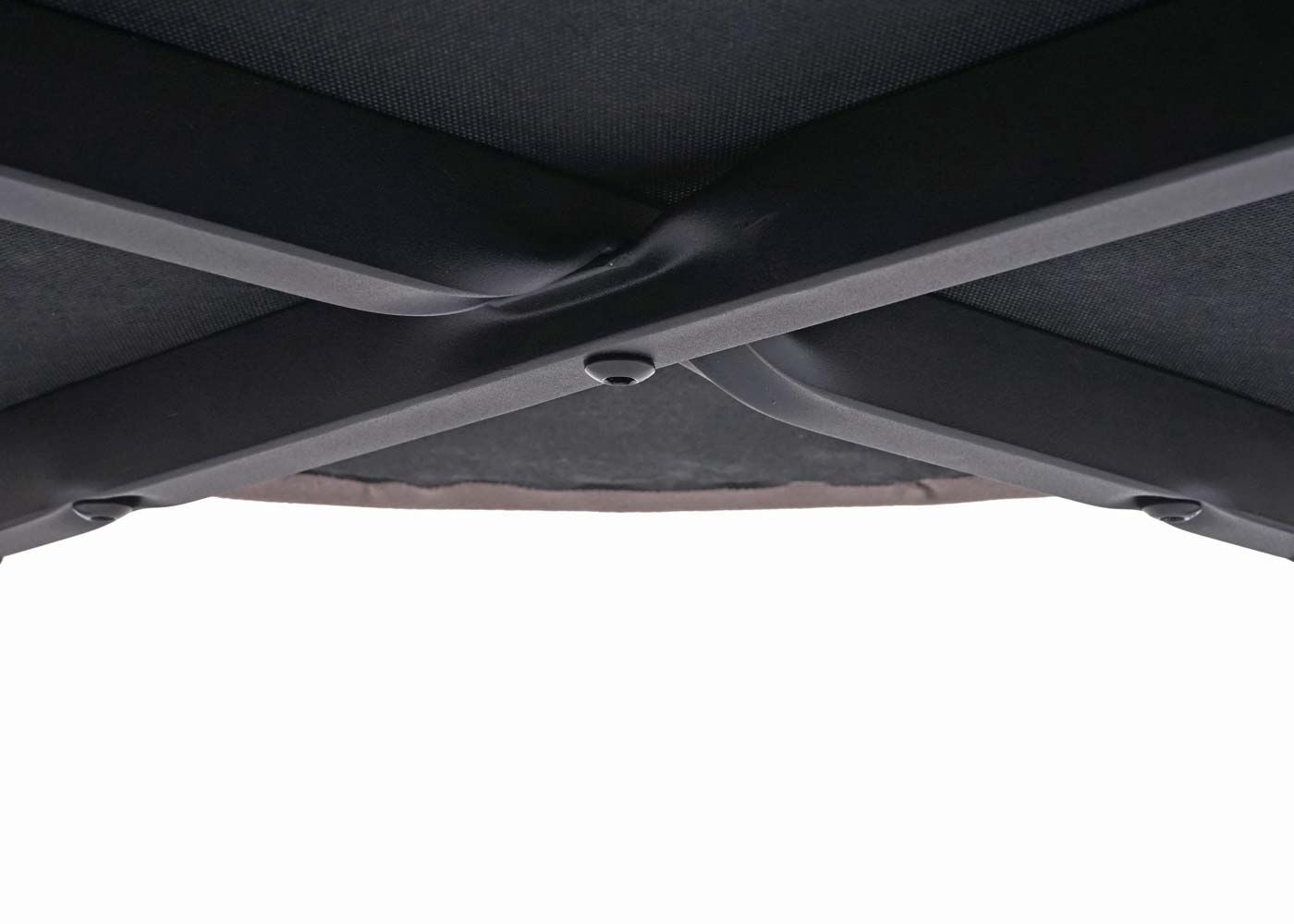 Cosmo Casa - Eetkamerstoelen set van 2 - Vintage stijl - Metaal - Donkergrijs