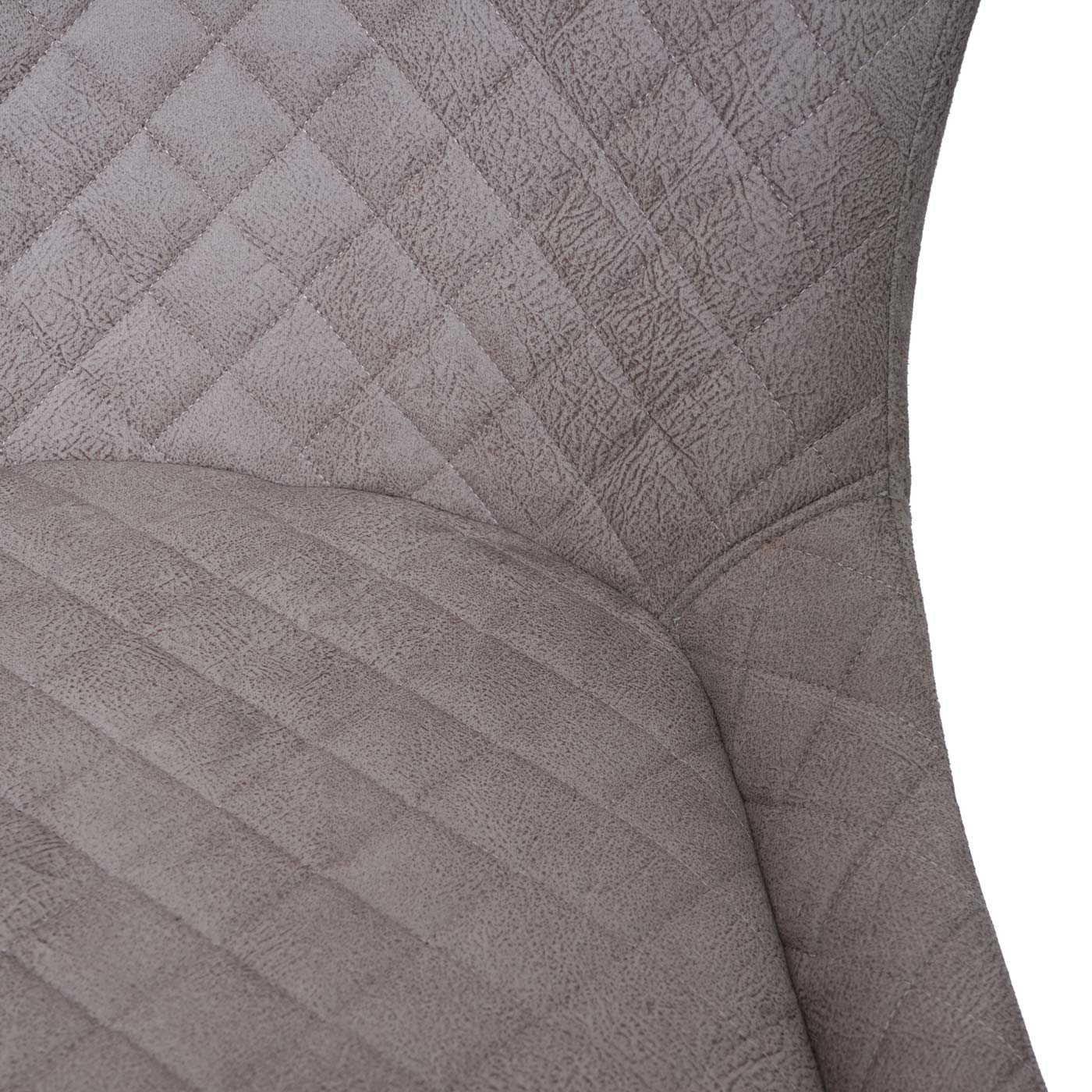 Cosmo Casa - Set van 2 Barkrukken - Voetenbank - Textiel - Grijs