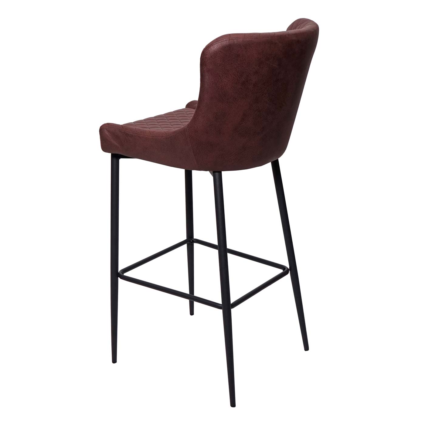 Cosmo Casa - Barkruk - Voetenbankje - Textiel - Bruin