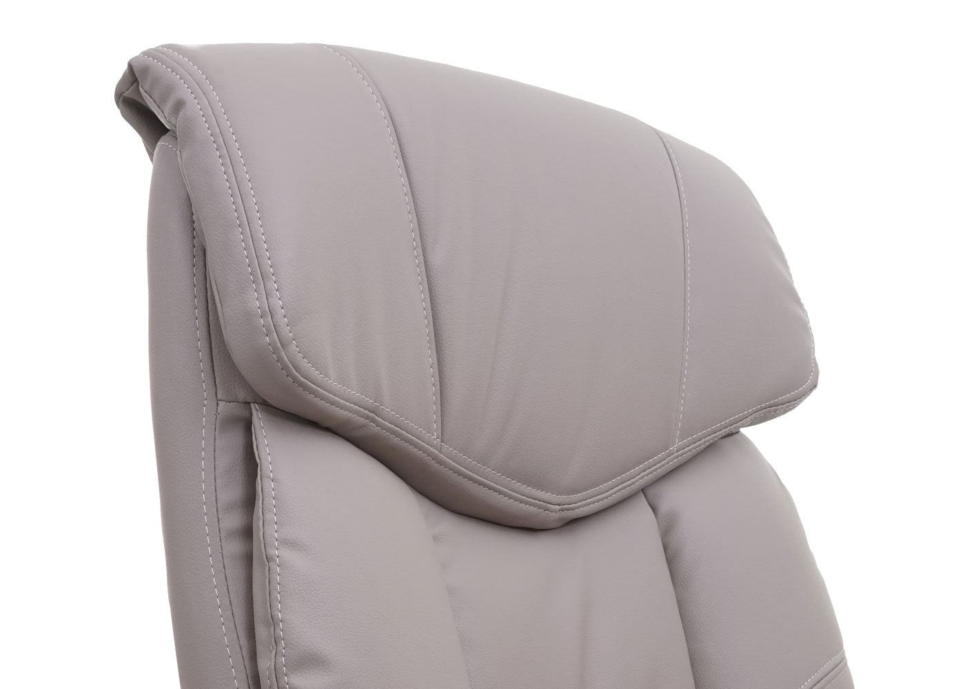 Cosmo Casa - Bureaustoel - Directiestoel - Kunstleer - Taupegrijs