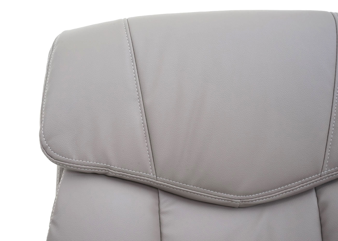 Cosmo Casa - Bureaustoel - Directiestoel - Kunstleer - Taupegrijs