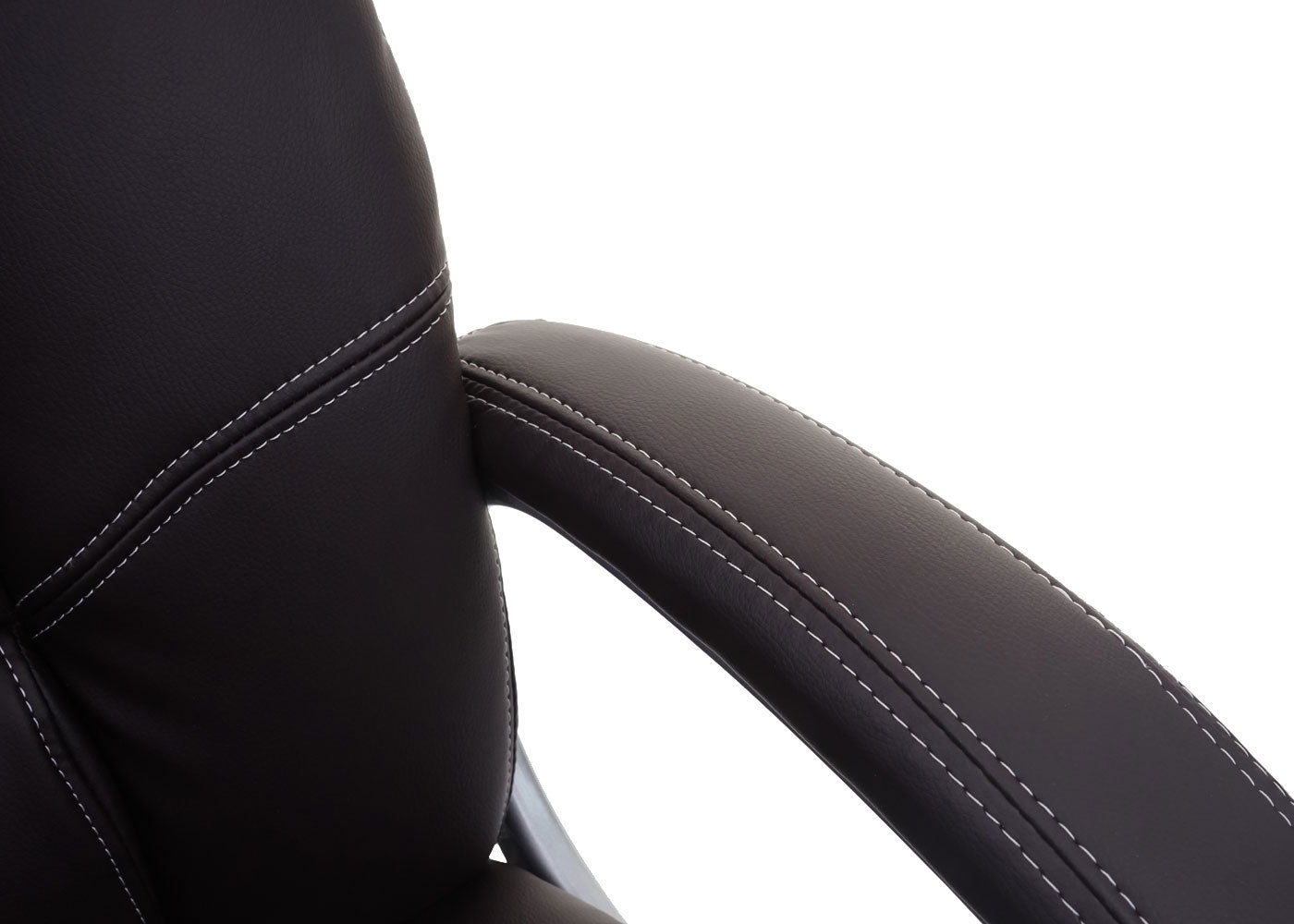 Cosmo Casa - Bureaustoel - Directiestoel - Kunstleer - Koffiebruin