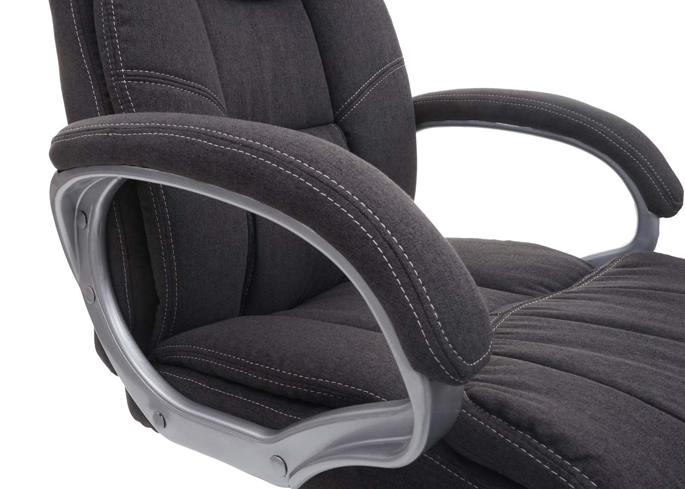 Cosmo Casa - Bureaustoel - Directiestoel - Draaistoel - Bureaustoel - Stoftextiel - MVG - Donkergrijs