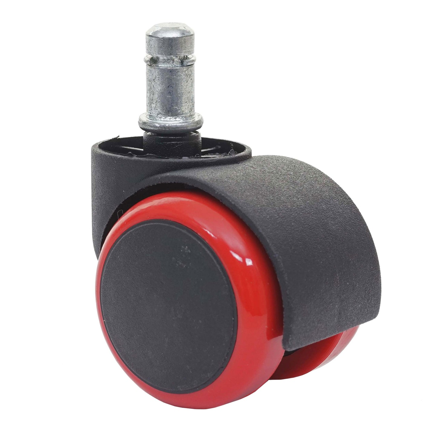 Cosmo Casa - Set Stoelwielen - Harde Vloer - Kunststof - Rood - Draagkracht Hoog