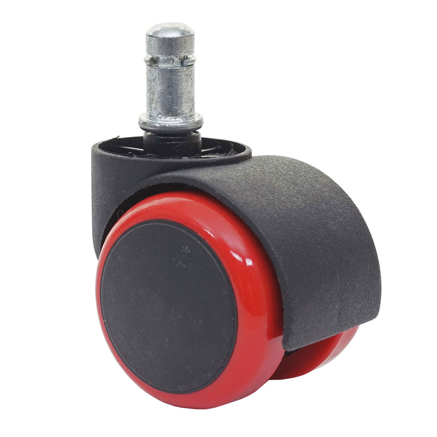 Cosmo Casa - Set Stoelwielen - Harde Vloer - Kunststof - Rood - Draagkracht Hoog