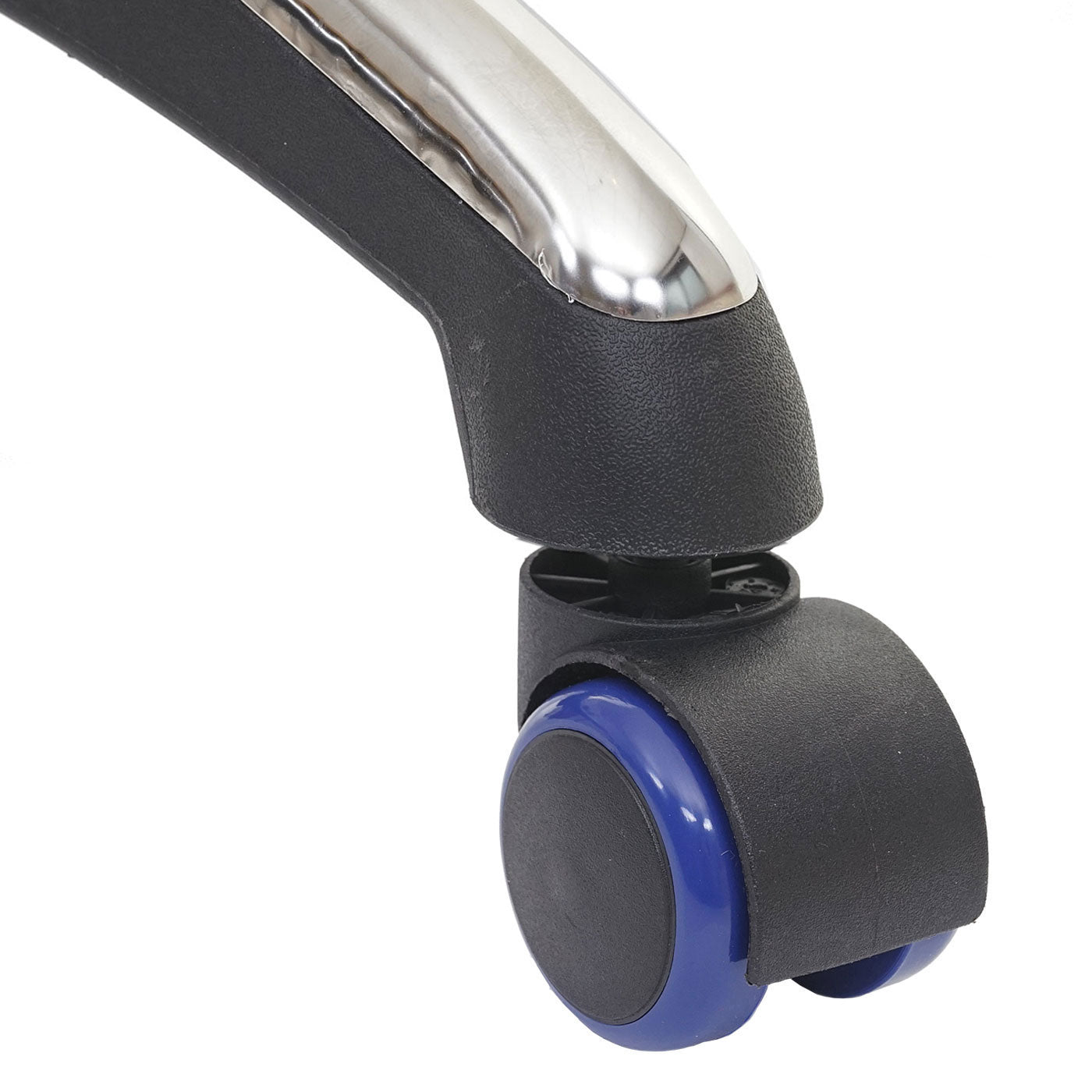 Cosmo Casa - Set Stoelwielen - Harde Vloer - Kunststof - Blauw - Draagkracht Hoog