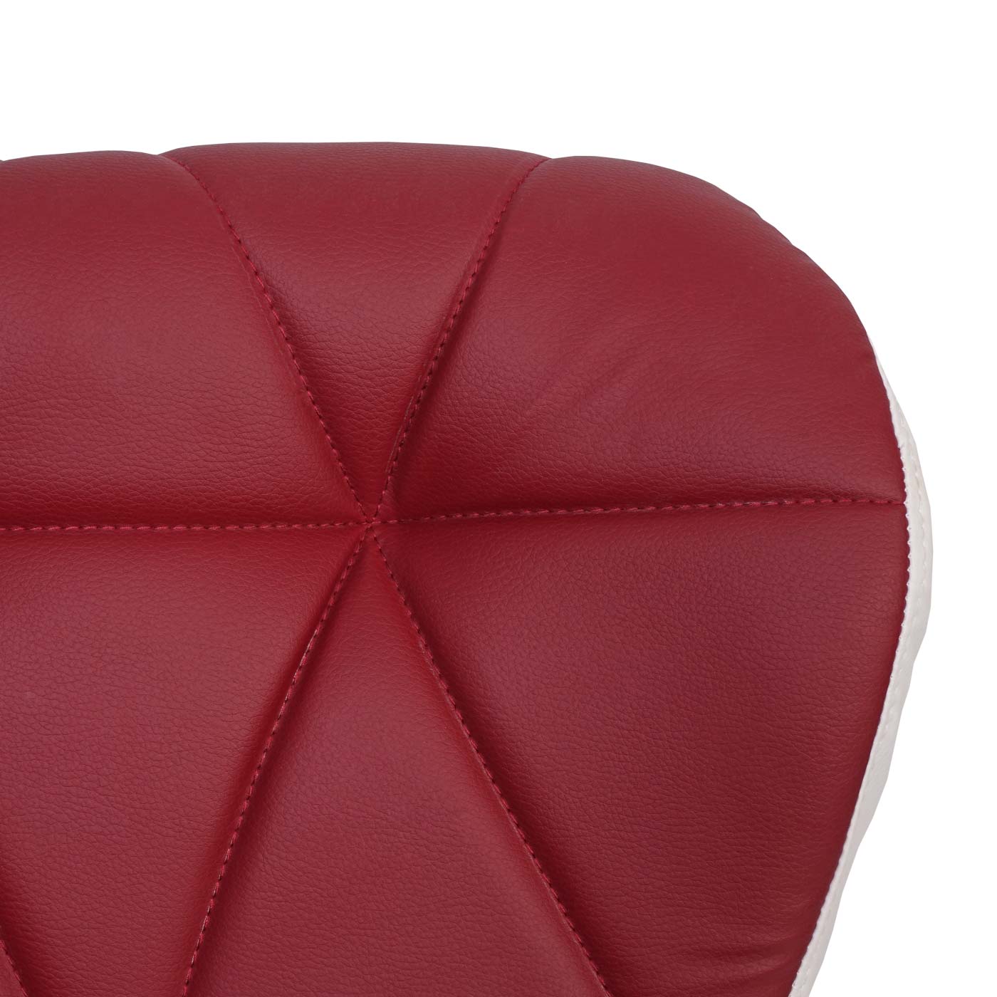 Cosmo Casa - Barkrukken set van 2 - In hoogte verstelbaar - Kunstleer - Bordeauxrood