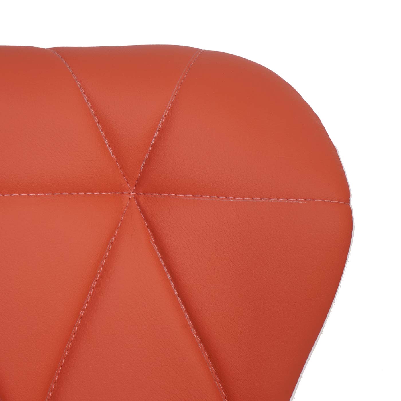 Cosmo Casa - Barkruk - In hoogte verstelbaar - Kunstleer - Terracotta