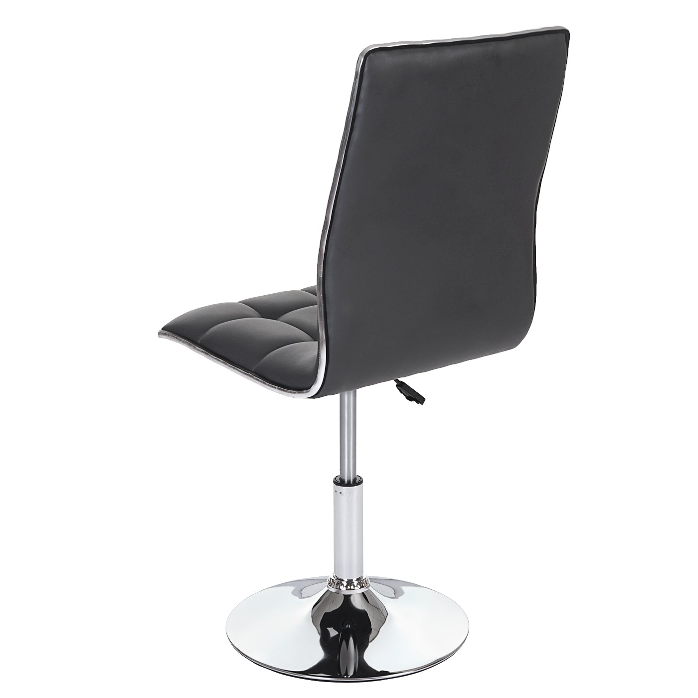 Cosmo Casa - Eetkamerstoel - In Hoogte Verstelbare Keukenstoel - Kunstleer - Grijs