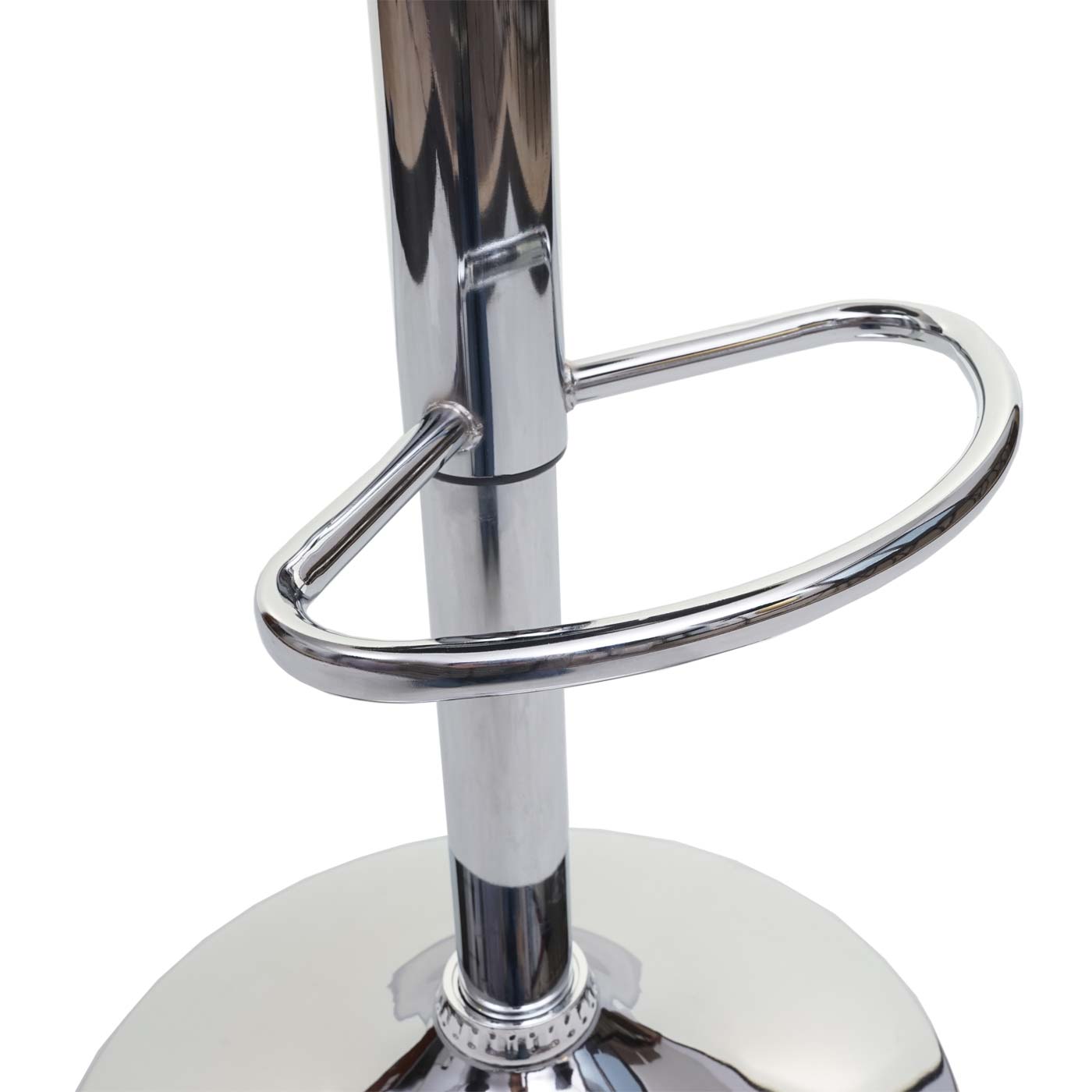 Cosmo Casa - Set van 2 Barkrukken - Counterkrukken - Textiel - Crèmegrijs