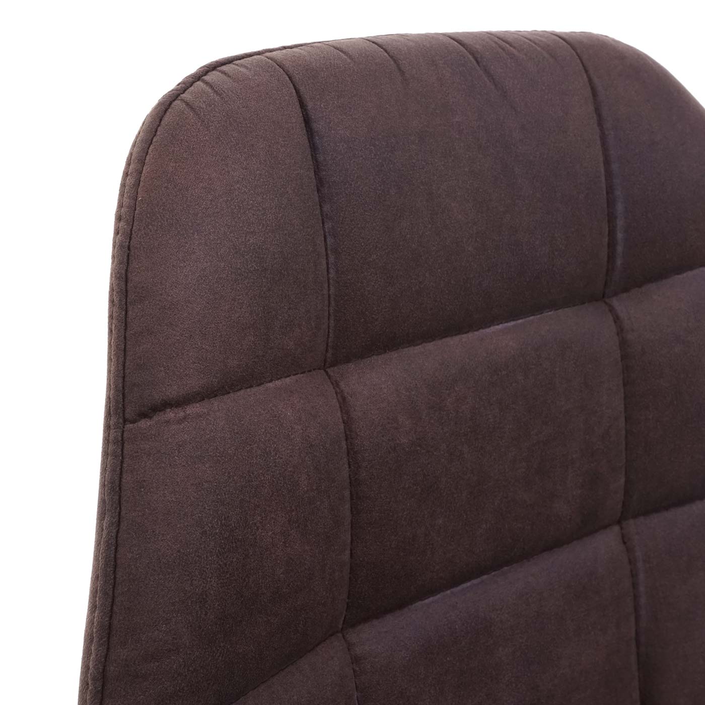 Cosmo Casa - Set van 2 Barkrukken - Counterkrukken - Textiel - Donkerbruin