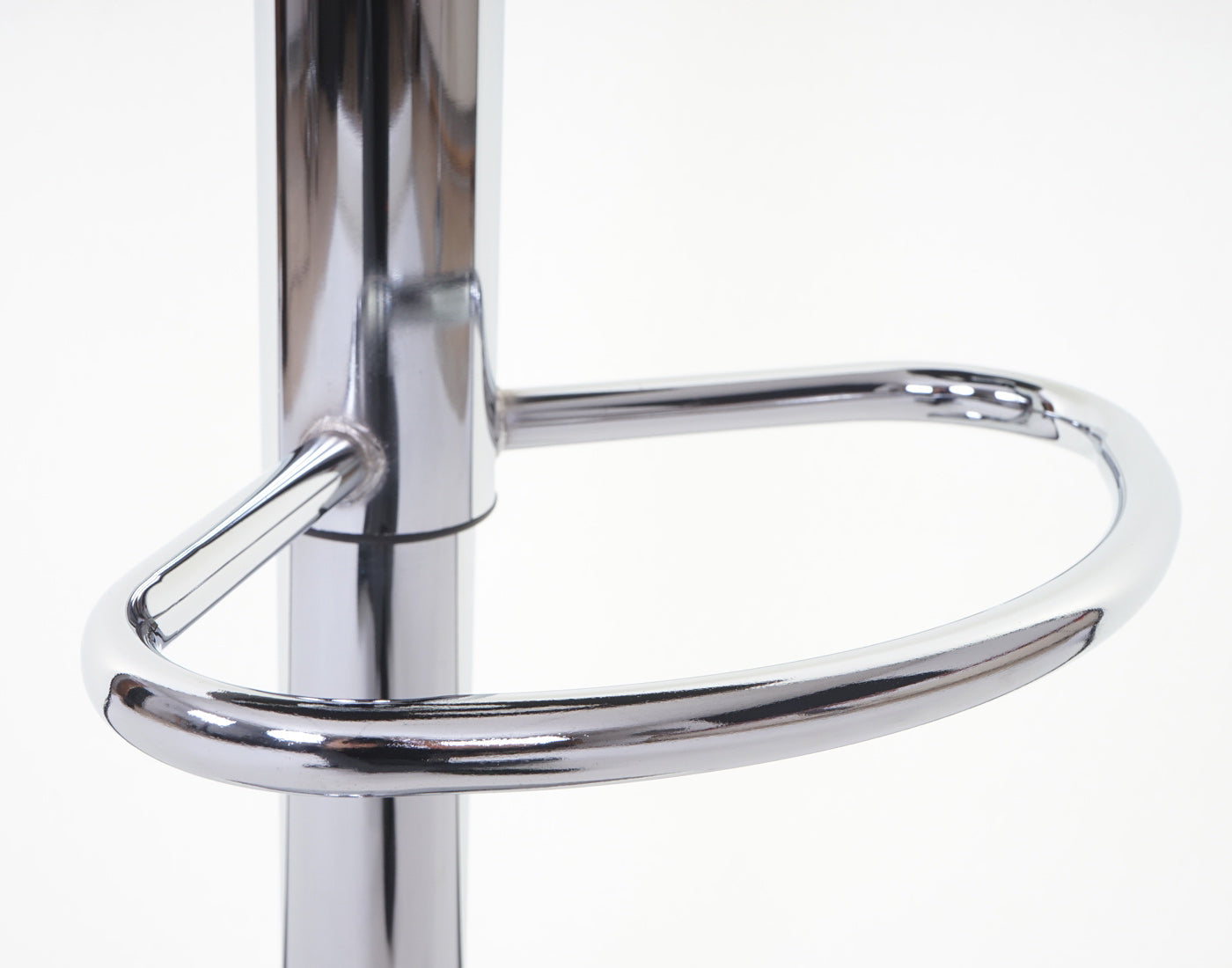 Cosmo Casa - Barkruk - Barkruk met Chroom Onderstel - Stof - Donkerbruin