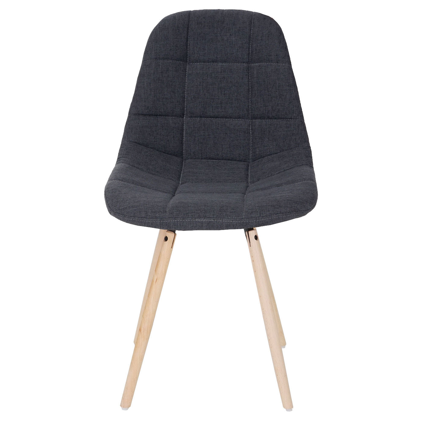 Cosmo Casa - Eetkamerstoel - Retro design - Stof/textiel - Donkergrijs