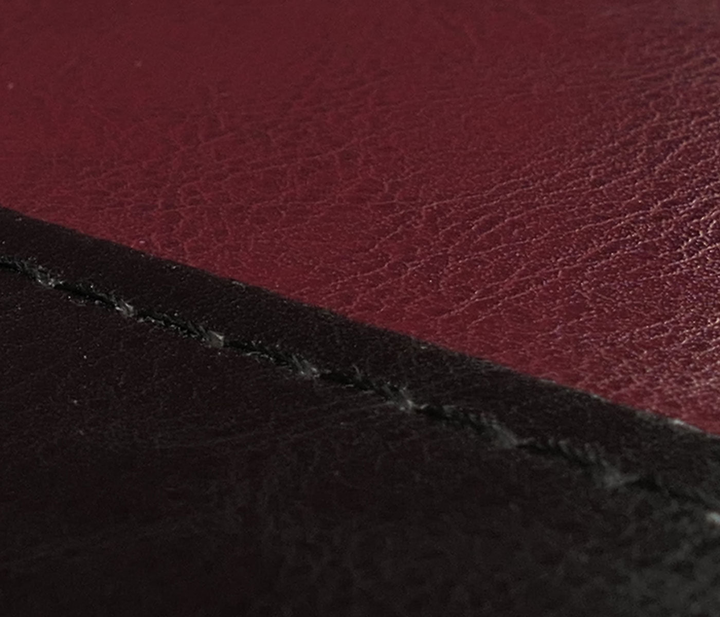 Cosmo Casa Littau eetkamerstoel, keukenstoel, imitatieleer ~ zwart/rood, donkere poten