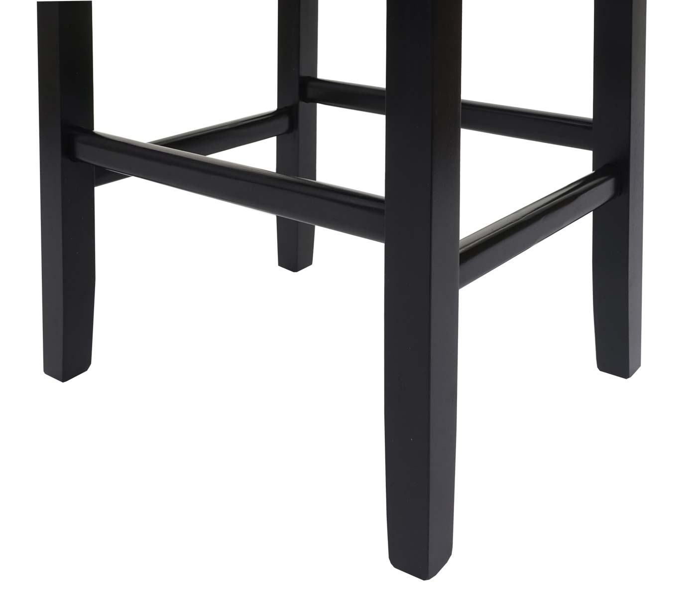 Cosmo Casa - Barkruk - Houten Barkruk - Stof - Grijs - Donkere Poten