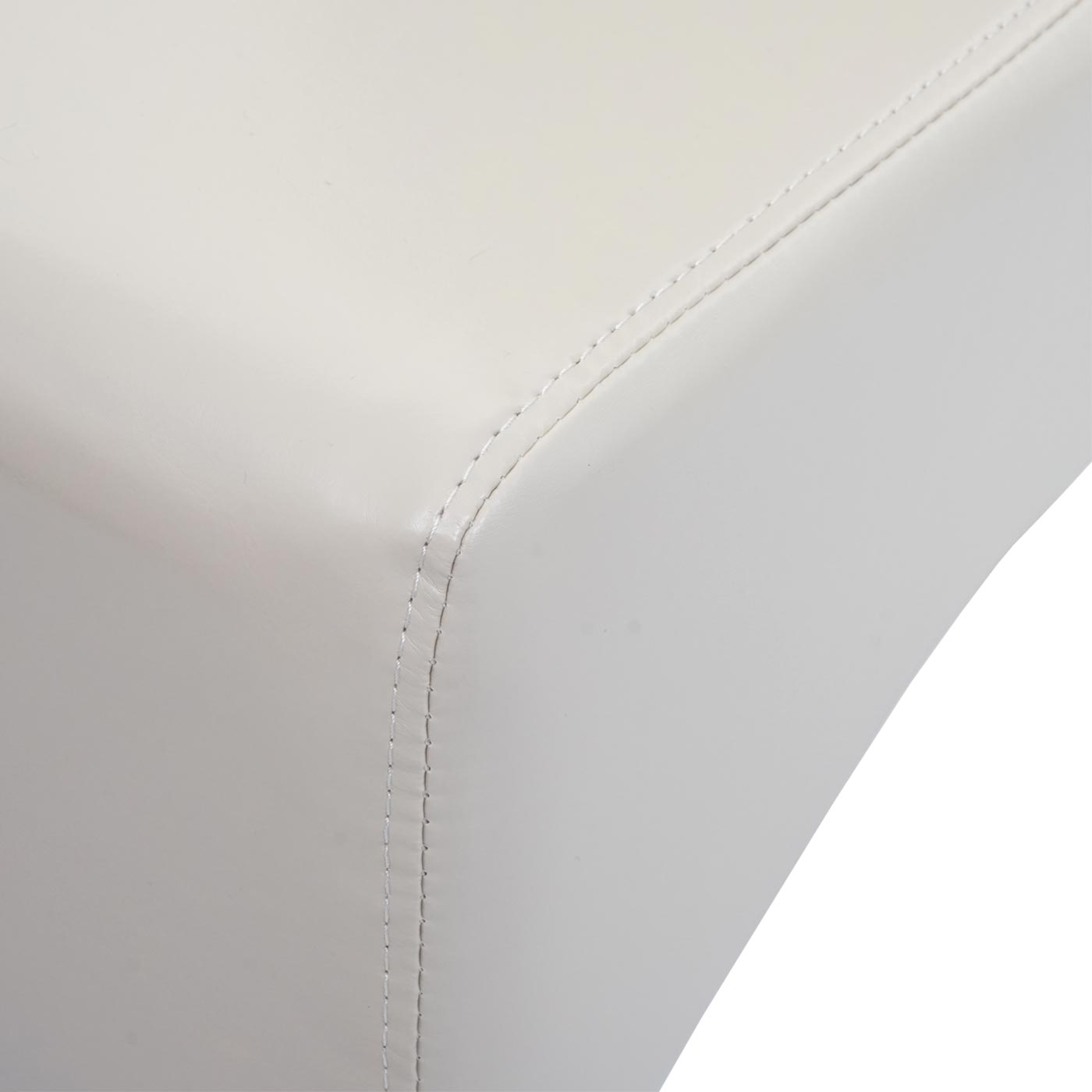 Cosmo Casa - Eetkamerstoel - Keukenstoel Latina - Leer - Crème - Donkere Poten