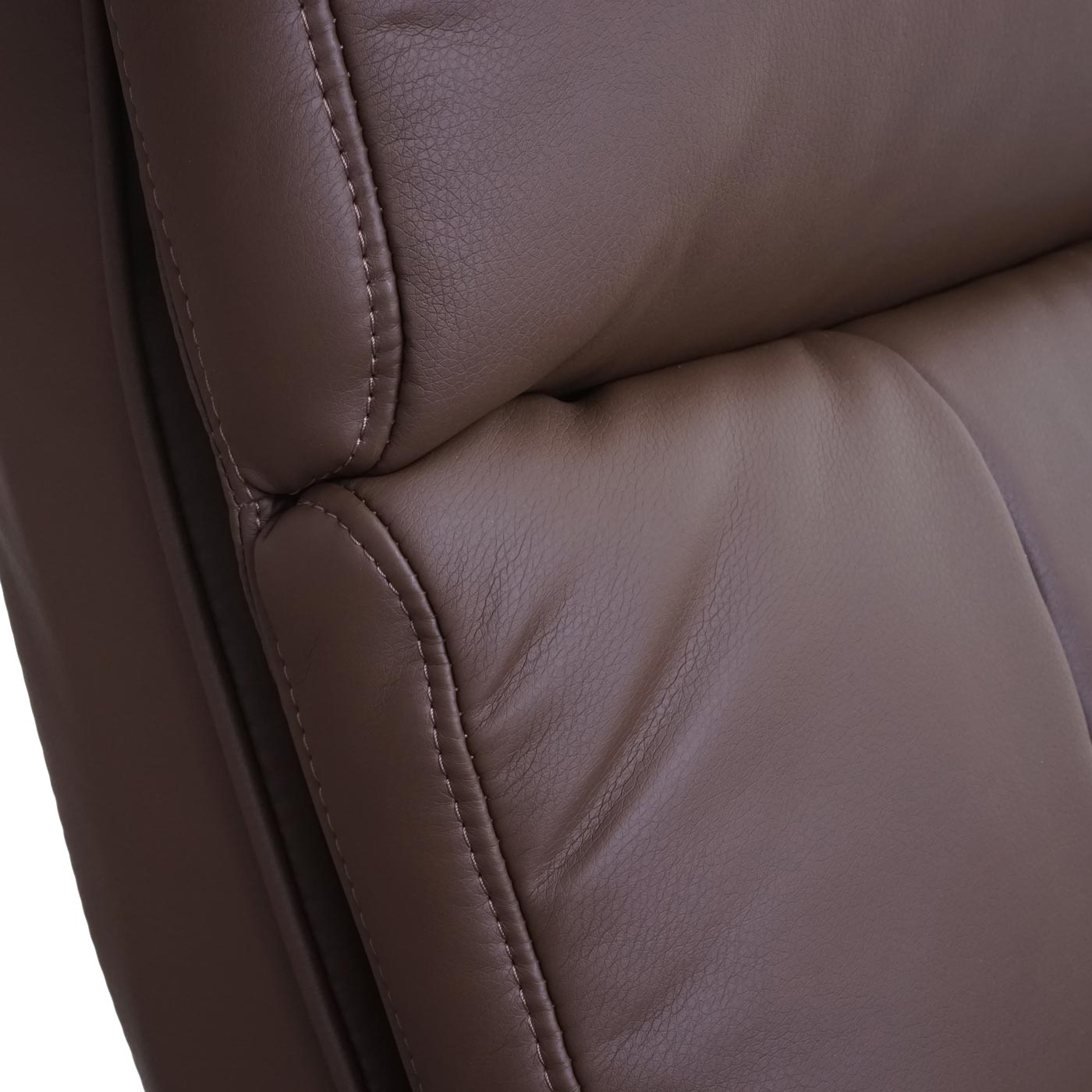 Cosmo Casa - Relaxfauteuil - Met opbergvak - Kunstleer - Taupebruin