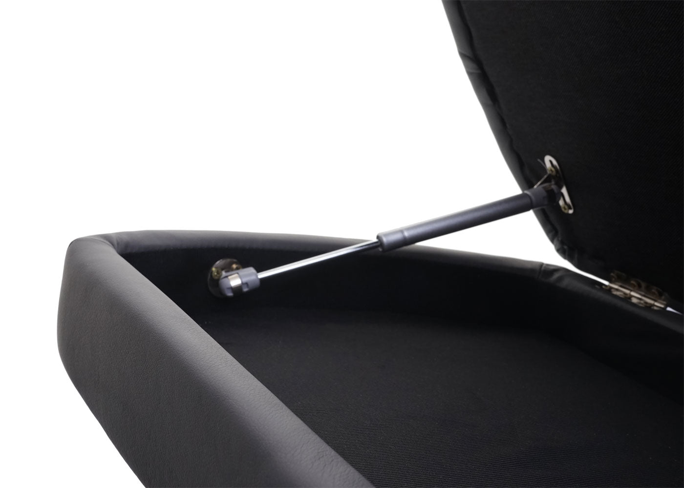 Cosmo Casa - Relaxfauteuil - Met opbergvak - Kunstleer - Matgrijs