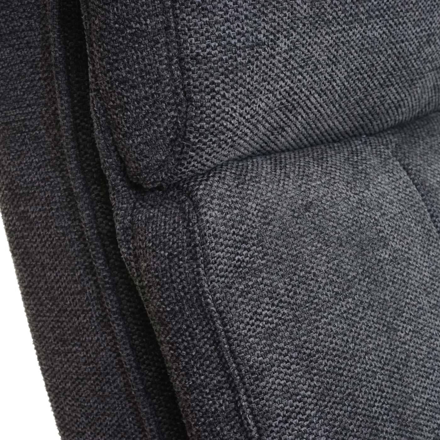 Cosmo Casa - Relaxfauteuil - Met opbergvak - Stof/textiel - Donkergrijs