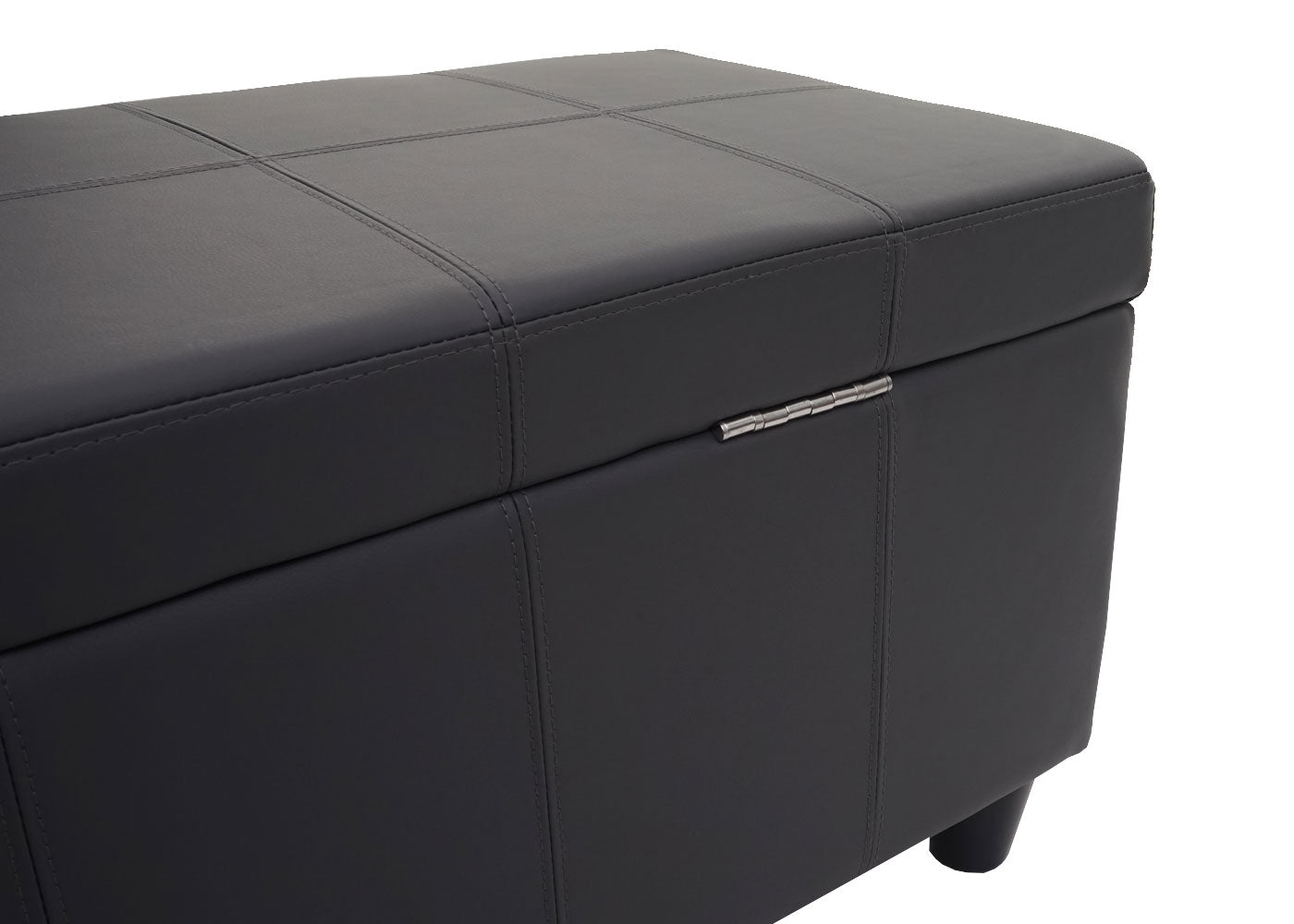 Cosmo Casa - Opbergkist Kriens - Imitatieleer - Matgrijs