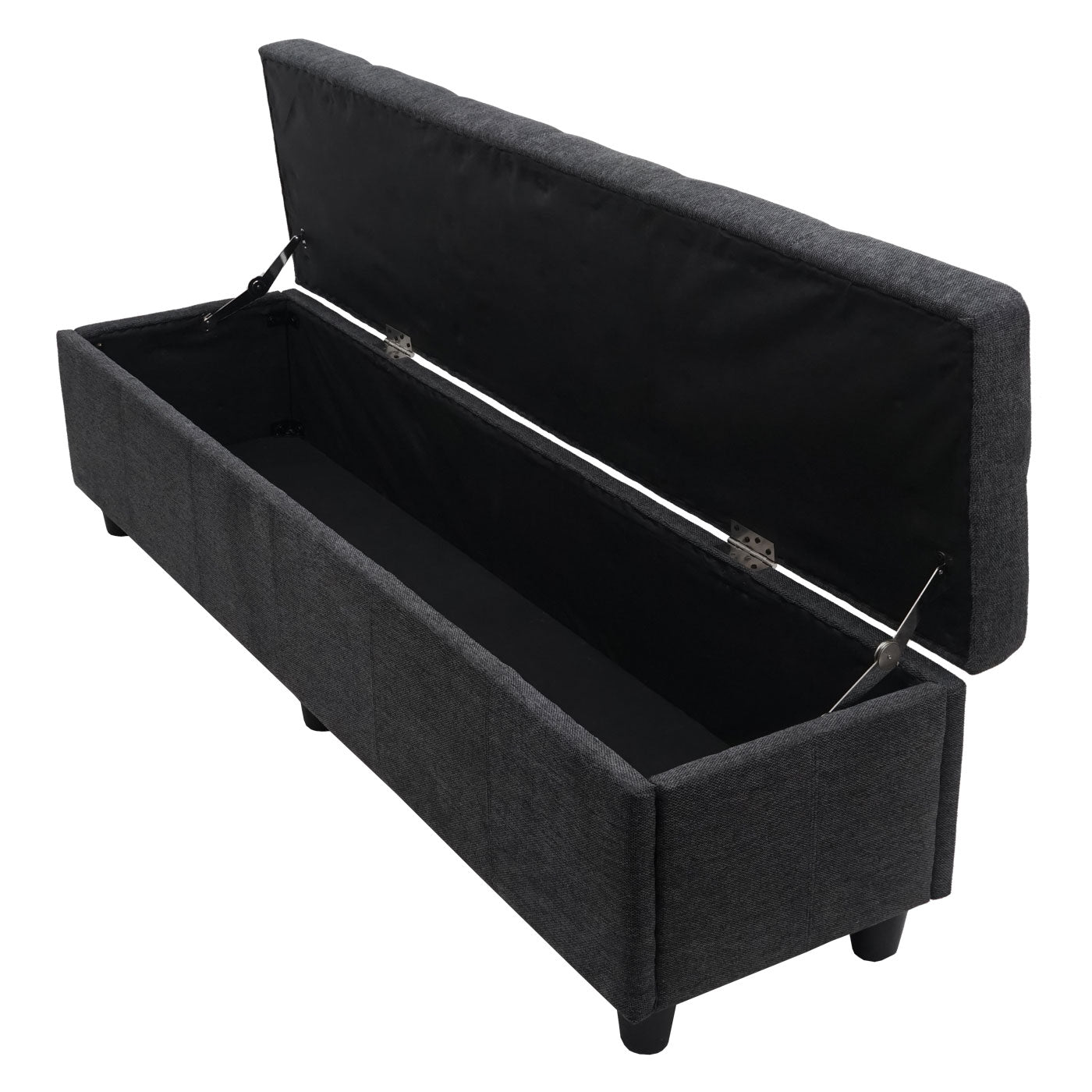 Cosmo Casa - Opbergkist Kriens XXL - Stof - Donkergrijs