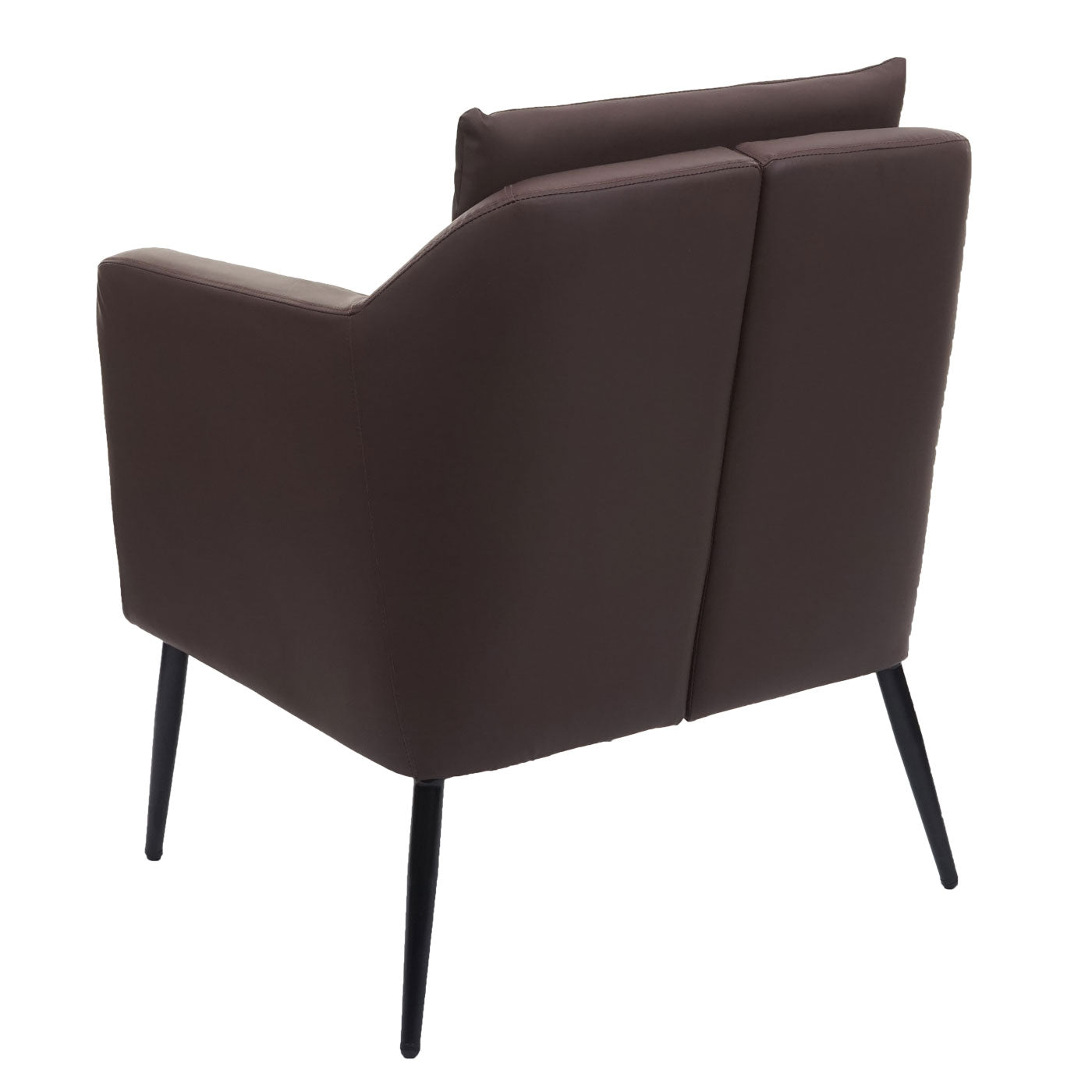 Cosmo Casa - Lounge Stoel - Cocktailfauteuil Relaxstoel - Imitatieleer - Bruin