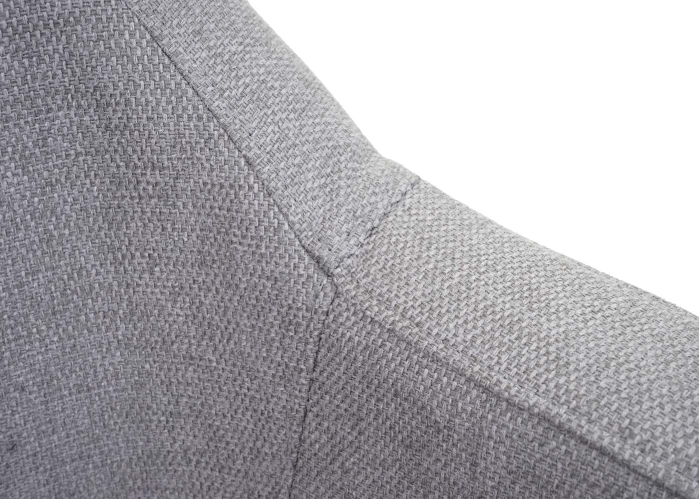 Cosmo Casa - Lounge Stoel - Cocktailfauteuil Relaxstoel - Textiel - Lichtgrijs