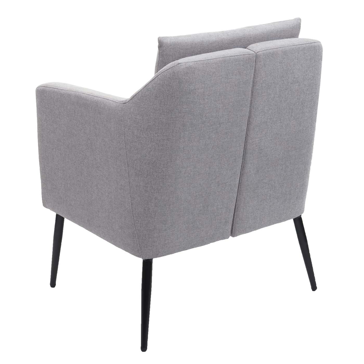 Cosmo Casa - Lounge Stoel - Cocktailfauteuil Relaxstoel - Textiel - Lichtgrijs