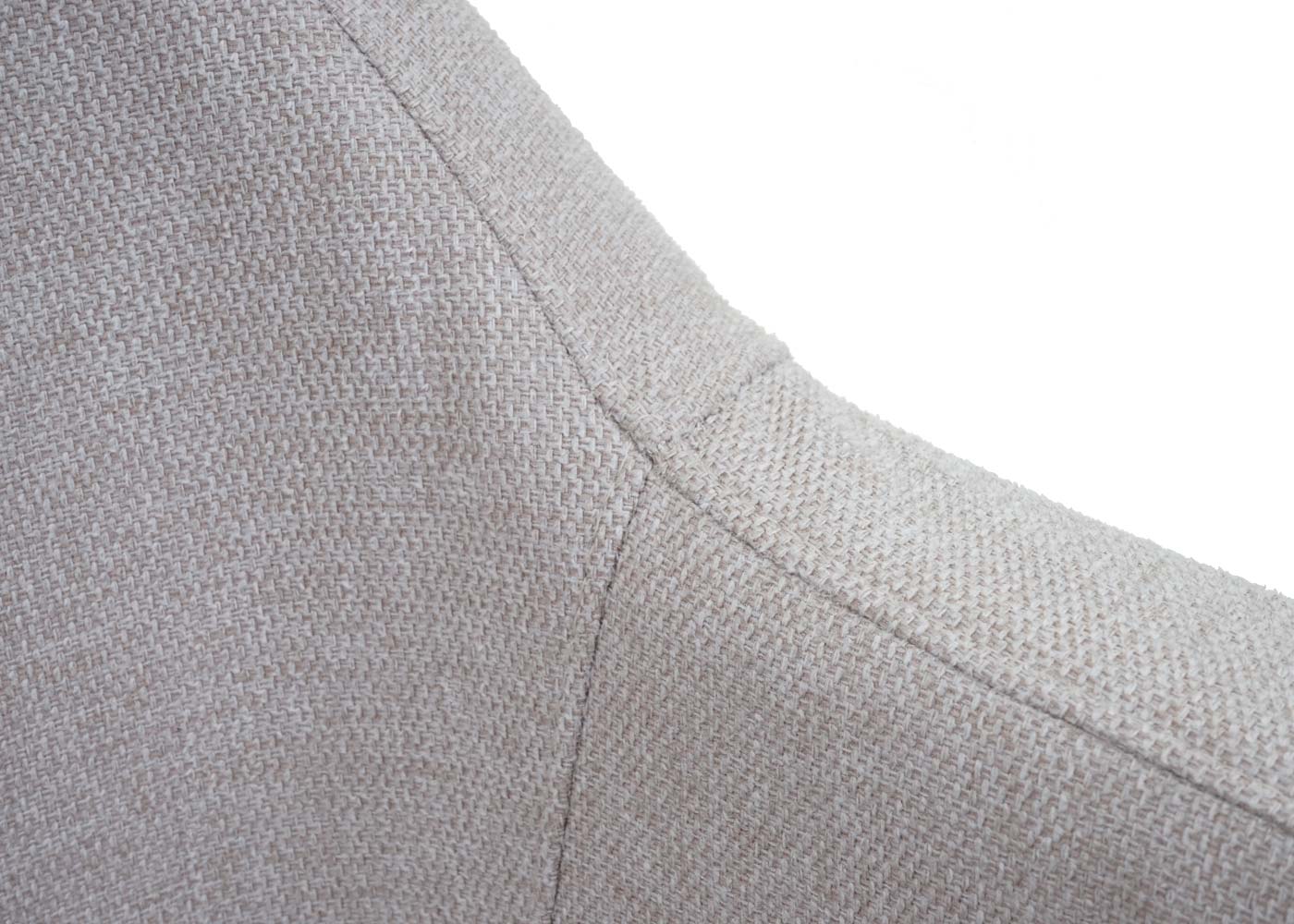 Cosmo Casa - Lounge Stoel - Cocktailfauteuil Relaxstoel - Textiel - Crèmebeige