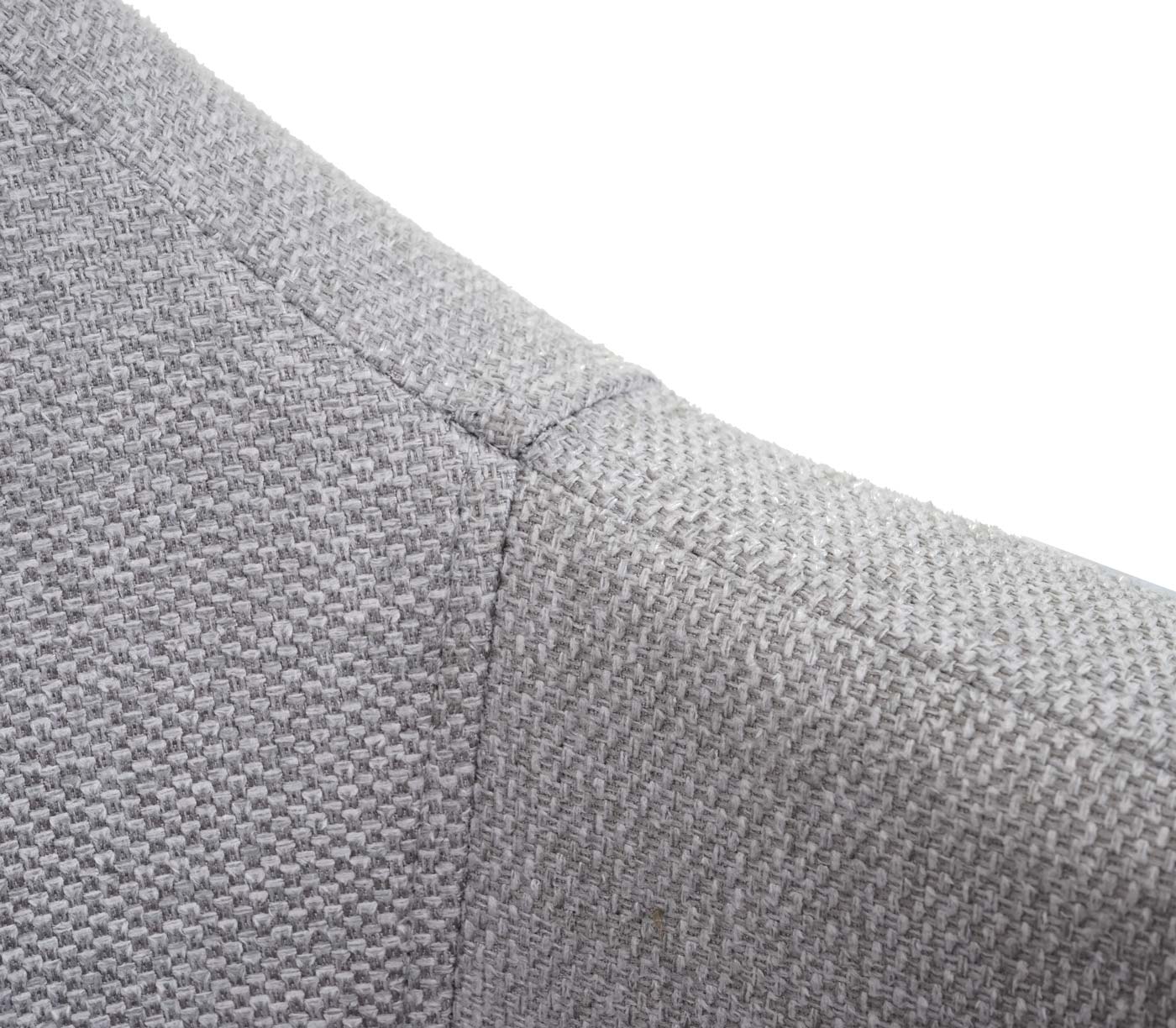 Cosmo Casa - Eetkamerstoel - Keukenstoel Fauteuil - Stoftextiel - Lichtgrijs