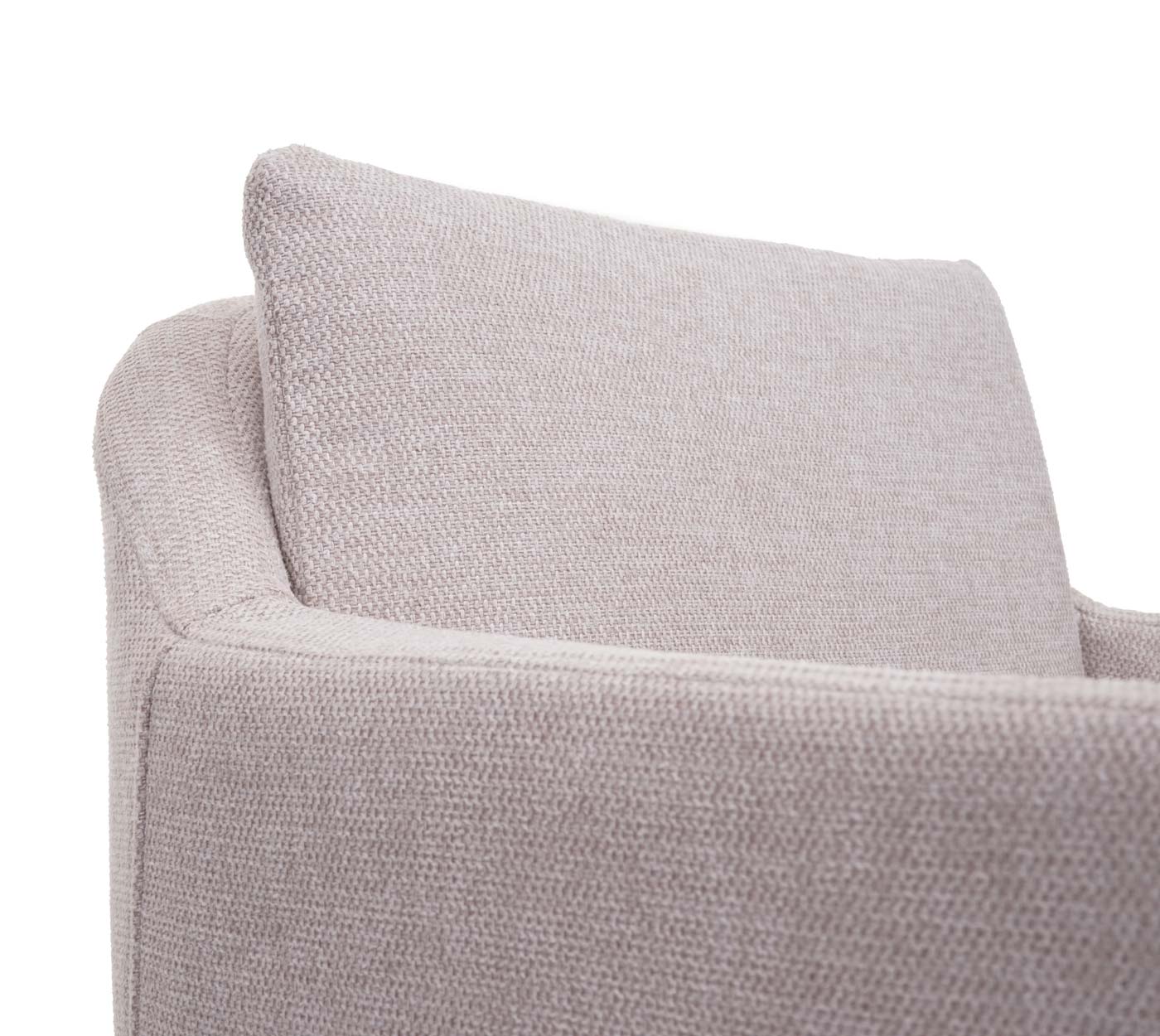 Cosmo Casa - Set van Barkrukken - Counterkrukken met Voetensteun - Textiel - Crèmebeige