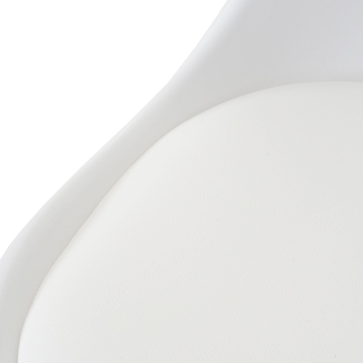 Cosmo Casa - Eetkamerstoel - Draaistoel met Verstelbare Hoogte - Kunstleer - Wit