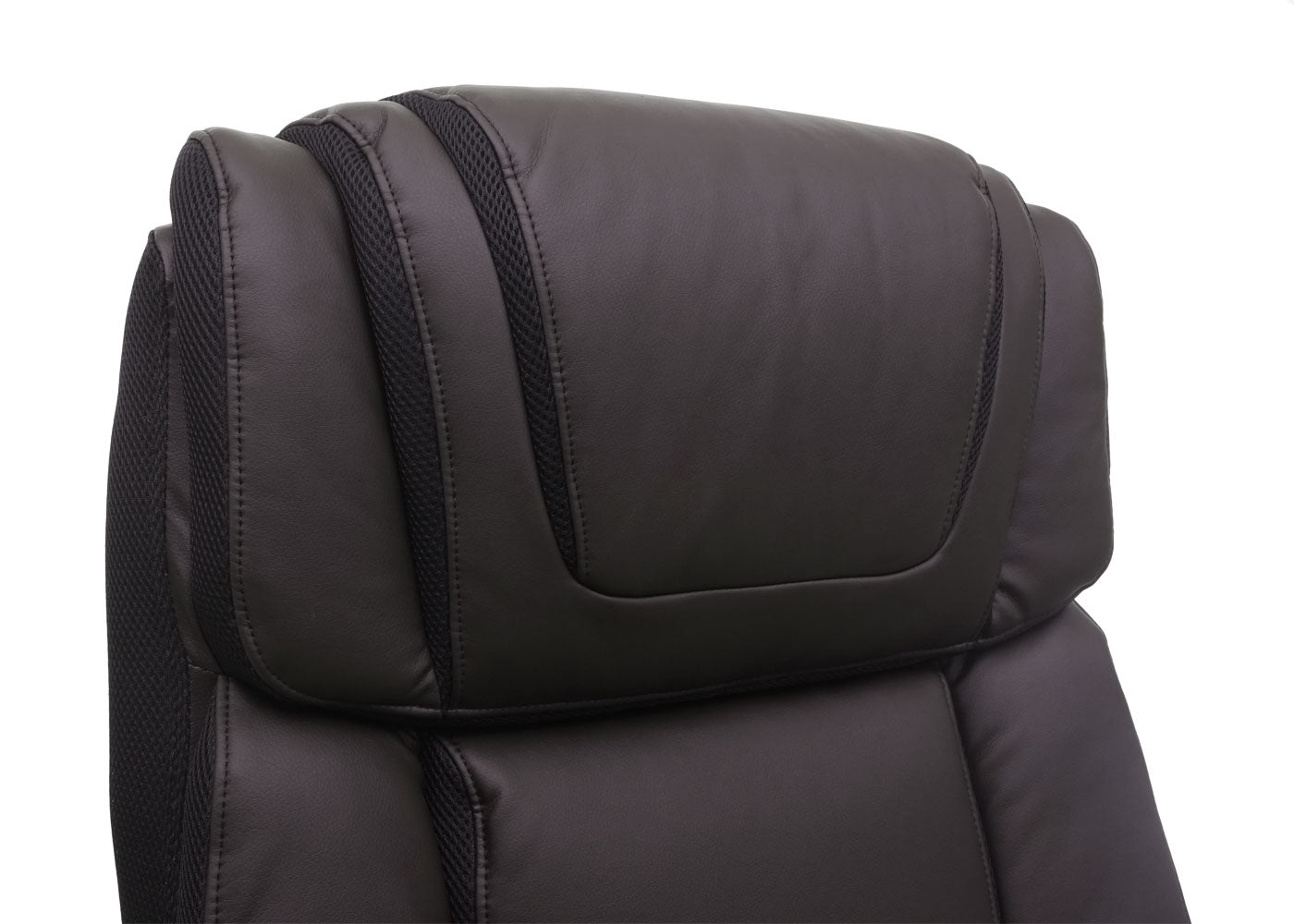 Cosmo Casa - Bureaustoel XXL - Belastbaar tot 220 kg - Kunstleer - Bruin