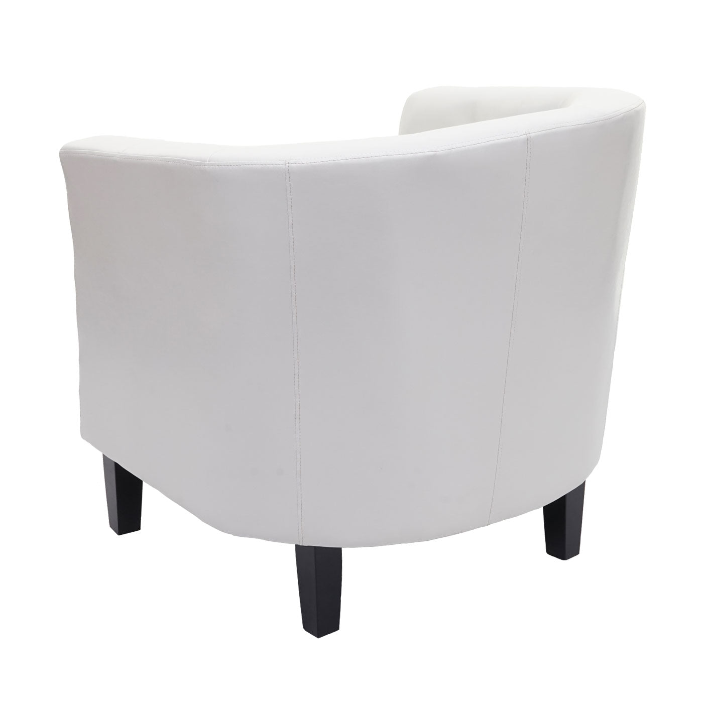 Cosmo Casa - Fauteuil - Chesterfield loungestoel - Imitatieleer - Wit