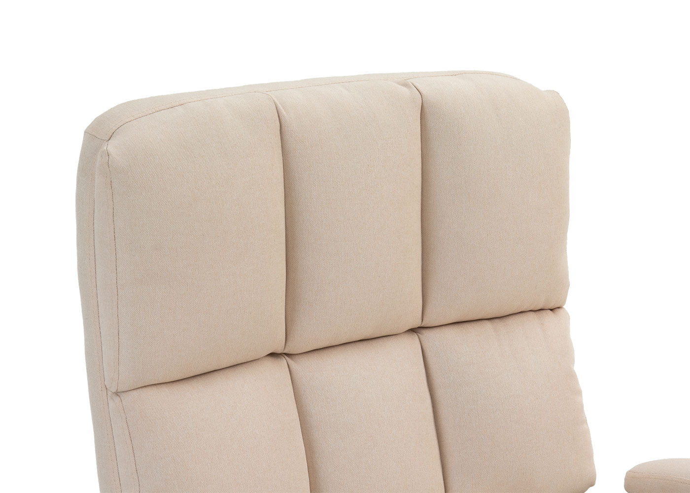 Cosmo Casa - Bureaustoel - Directiestoel - In Hoogte Verstelbaar - Stoftextiel Crèmebeige