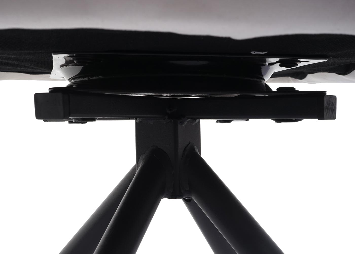 Cosmo Casa - Eetkamerstoel - Draaistoel met Armleuningen - Fluweel - Crèmebeige - Zwarte Poten