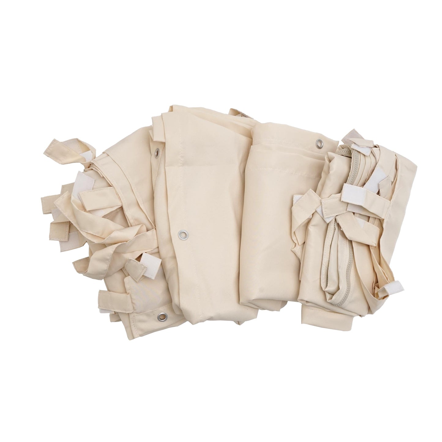 Cosmo Casa - Set van 4 zijwanden voor pergola - Vervangende zijwand voor prieel - 3x3m - Polyester crème