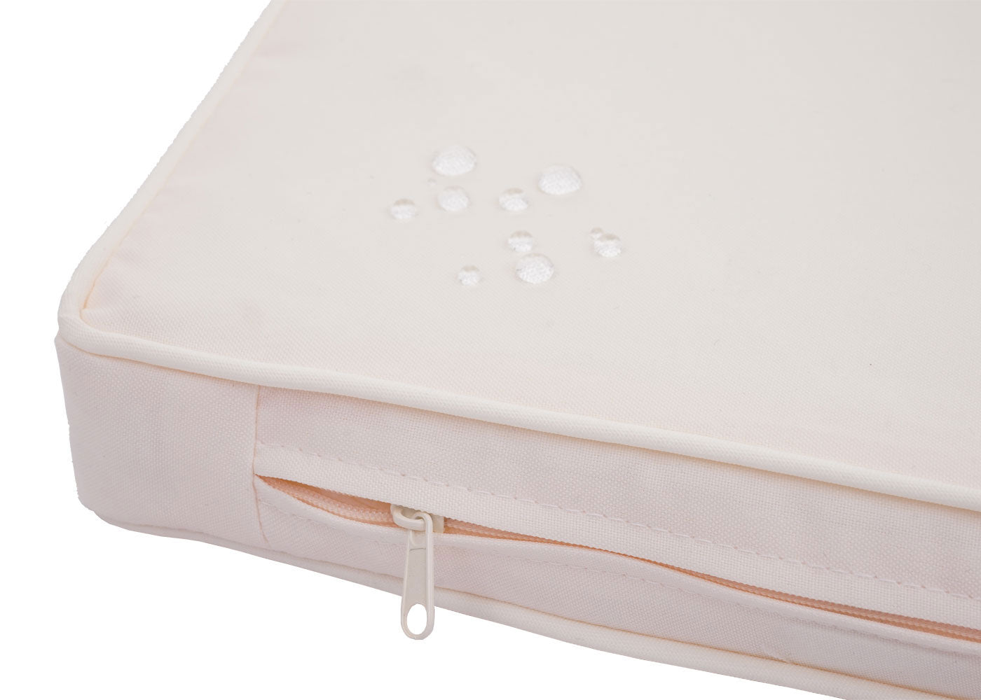 Cosmo Casa - Polyrotan Set - Balkon Tuin Loungeset Bank Zitgroep - Grijs met Crème Kussens