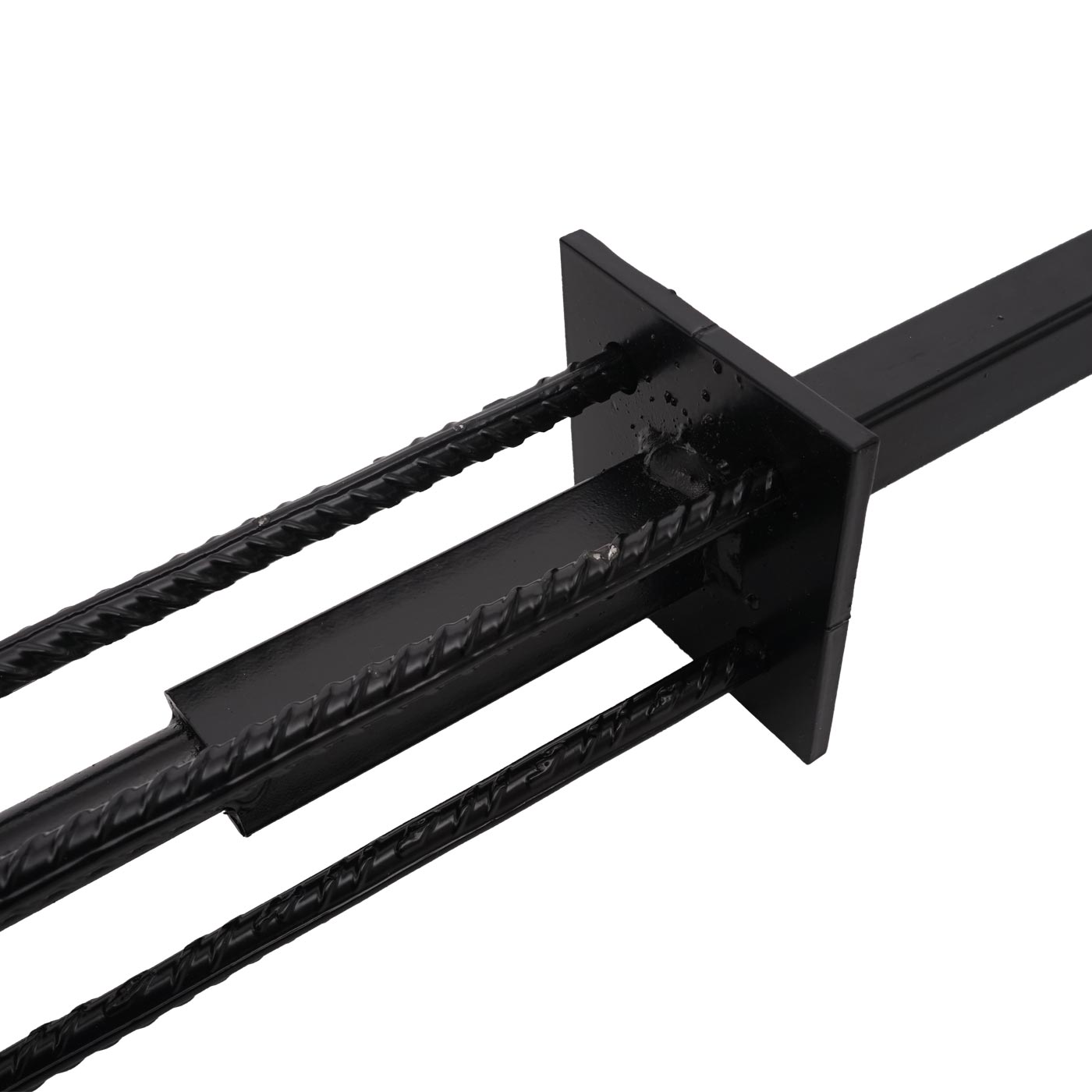 Cosmo Casa - Grondanker voor WPC-scherm Sarthe - Aluminium Paal - Grondanker - Gegalvaniseerd Rondijzer