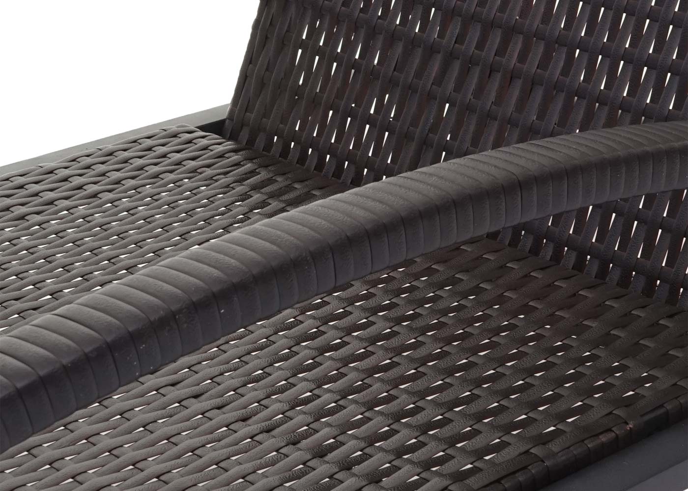 Cosmo Casa - Set van 2 Ligbedden - Relaxligstoel Tuinligstoel - Polyrotan - Bruin met Crème Beige Kussen