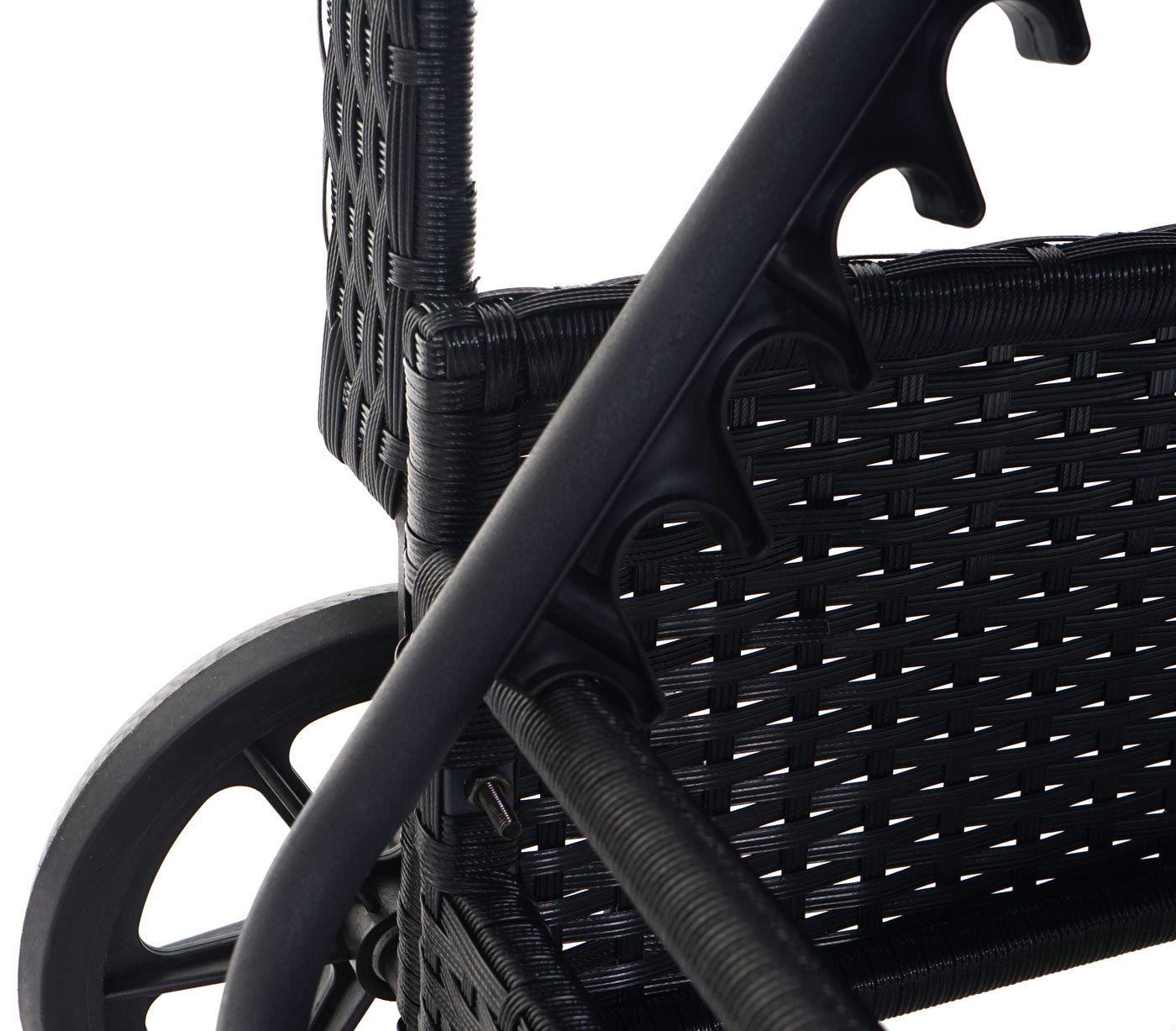 Cosmo Casa - Polyrotan Ligstoel Carrara - Relaxligstoel Tuinligstoel - Aluminium - Antraciet met Beige Kussen