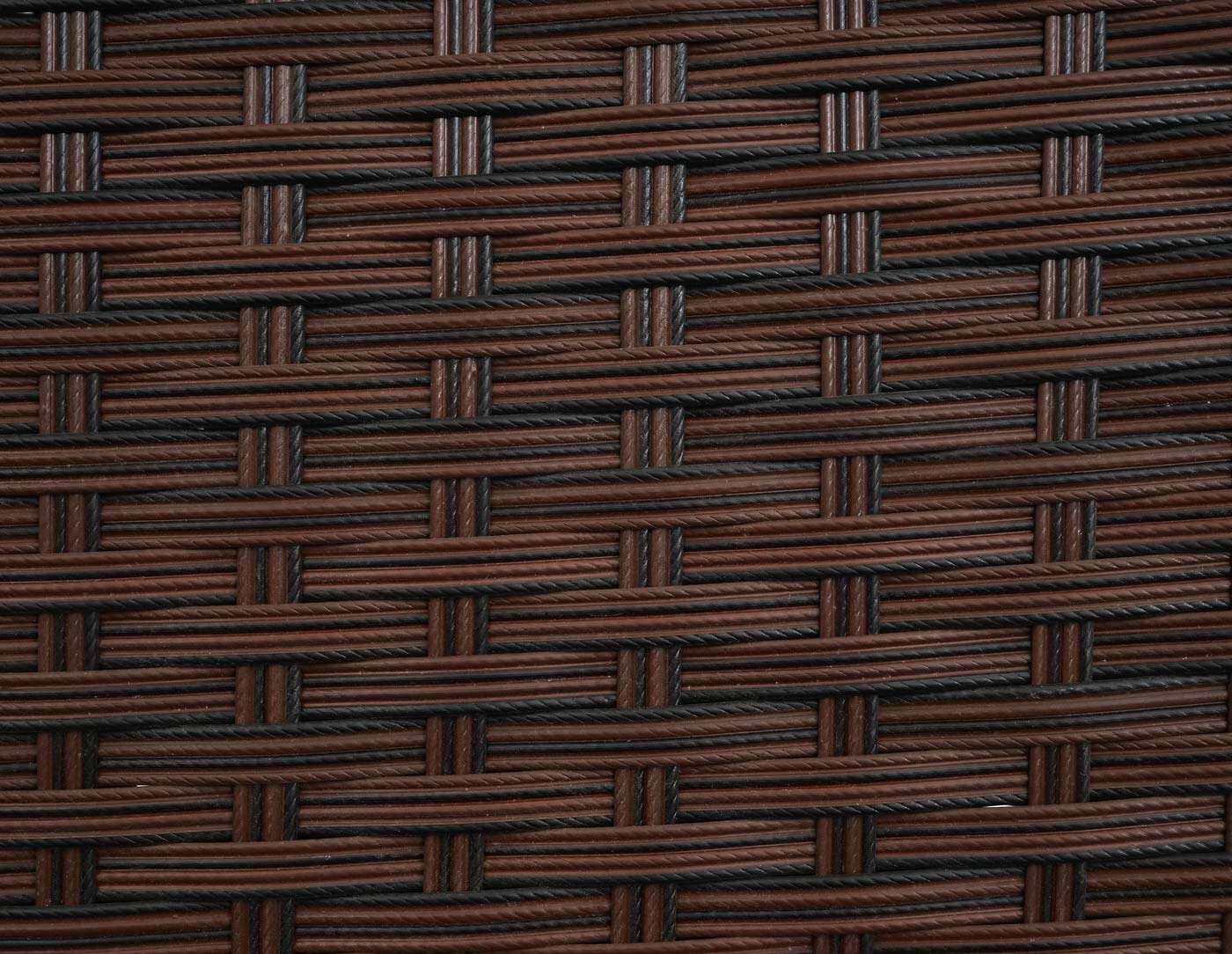 Cosmo Casa - Tuinbank - Zitbank Halden - Polyrotan - Gevlekt Bruin met Zwart