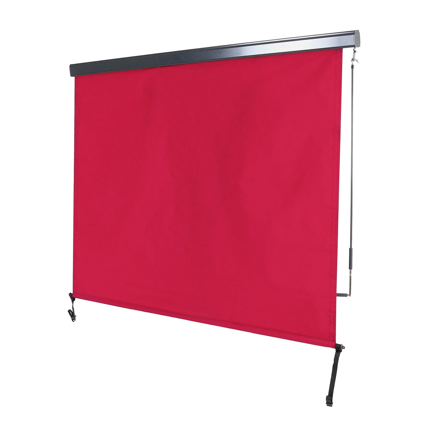 Cosmo Casa - Verticale zonwering - Privacyscherm buiten - Rolgordijn UV-werend 50 doek - 250x180cm - Bordeauxrood