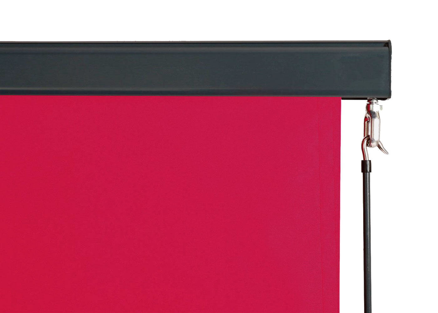 Cosmo Casa - Verticale zonwering - Privacyscherm buiten - Rolgordijn UV-werend 50 doek - 250x180cm - Bordeauxrood