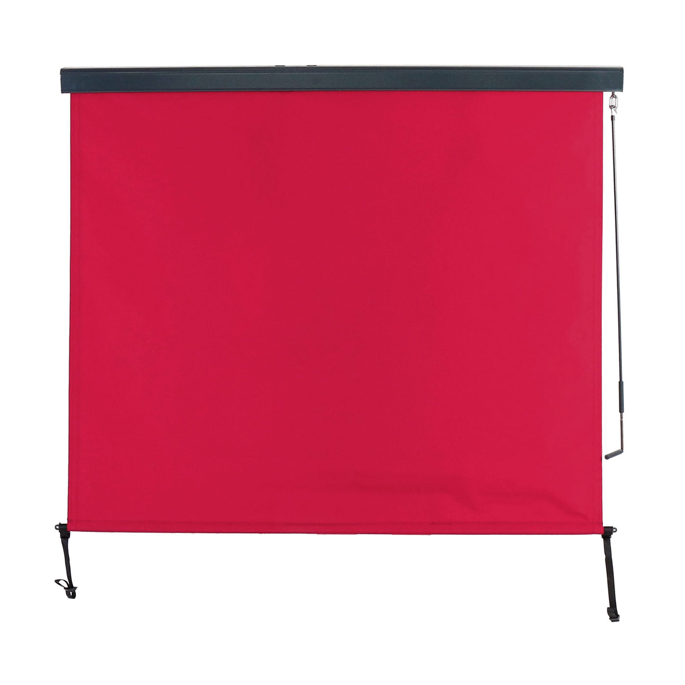 Cosmo Casa - Verticale zonwering - Privacyscherm buiten - Rolgordijn UV-werend 50 doek - 250x180cm - Bordeauxrood