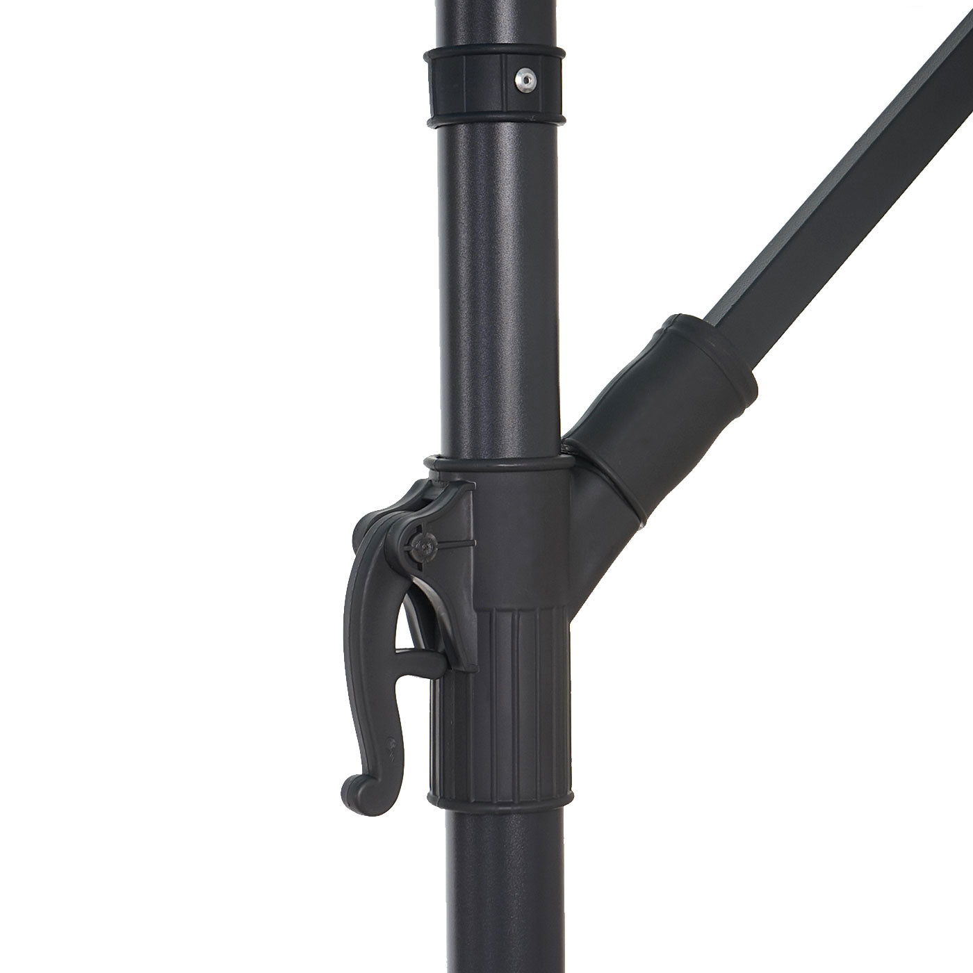 Cosmo Casa - Acerra zweefparasol - Zonwerende parasol - 3m kantelbaar - Polyester staal - 11kg - Lavendelrood zonder voet