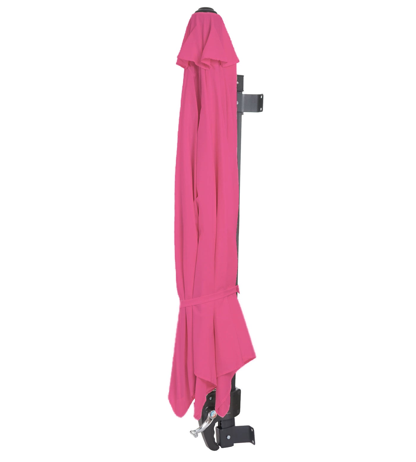Cosmo Casa - Casoria zweefparasol - 3m kantelbaar - Polyester aluminium/staal - 9kg - Roze-rozerood