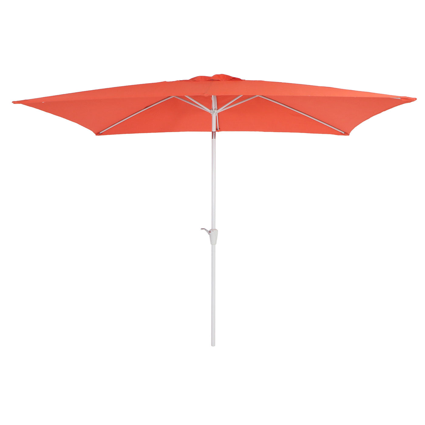 Cosmo Casa - Parasol - Tuinparasol - 2x3m rechthoekig kantelbaar - Polyester aluminium - 4,5kg - UV-bescherming 50+ - Terracotta