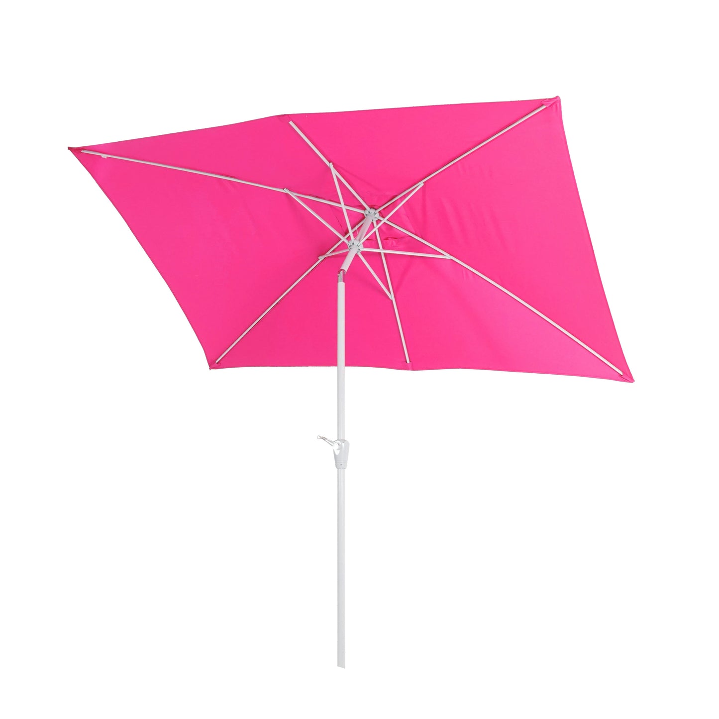 Cosmo Casa - Parasol - Tuinparasol - 2x3m rechthoekig kantelbaar - Polyester aluminium - 4,5kg - UV-bescherming 50+ - Roze